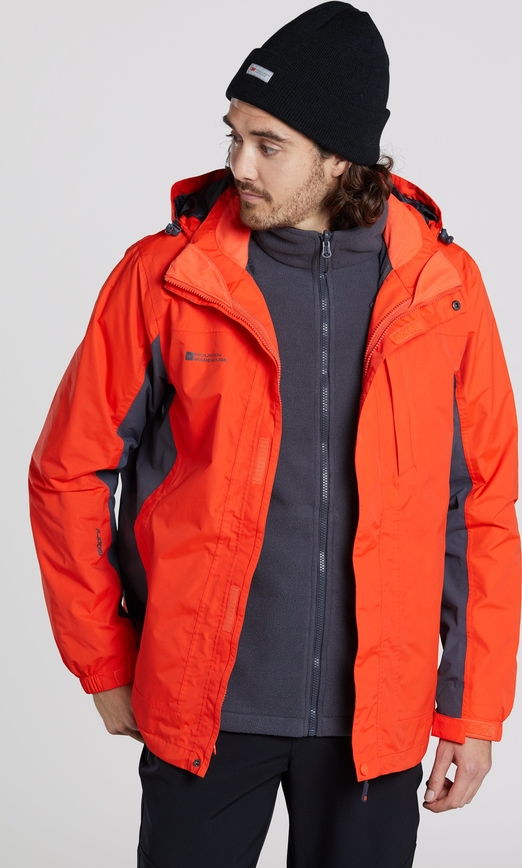 Pomarańczowa kurtka Mountain Warehouse krótka z polaru