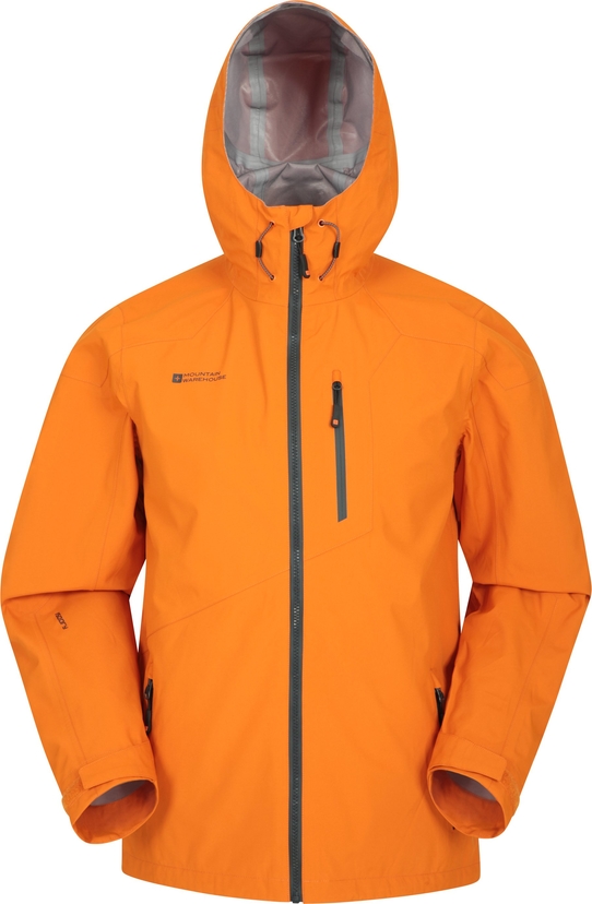 Pomarańczowa kurtka Mountain Warehouse w sportowym stylu z tkaniny