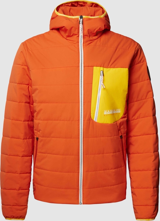 Pomarańczowa kurtka Napapijri w stylu casual krótka
