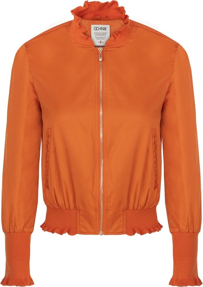 Pomarańczowa kurtka Ochnik w stylu casual