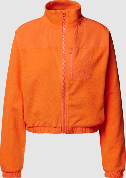Pomarańczowa kurtka Roxy z polaru bez kaptura krótka