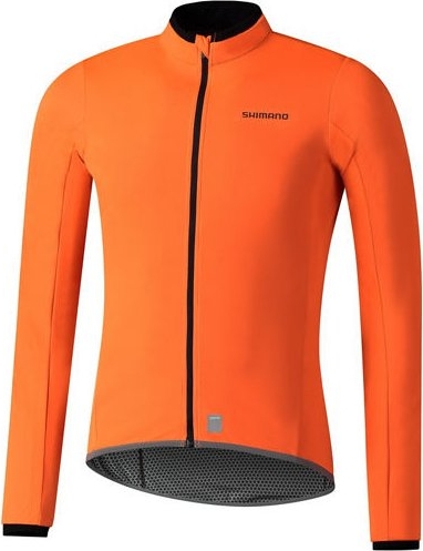 Pomarańczowa kurtka Shimano krótka w sportowym stylu