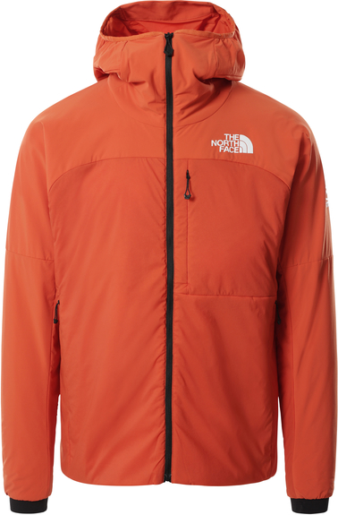 Pomarańczowa kurtka The North Face w sportowym stylu krótka