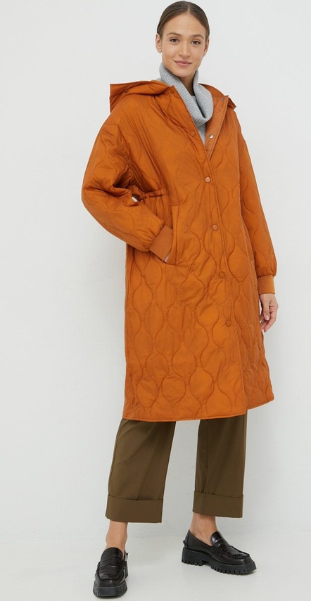 Pomarańczowa kurtka United Colors Of Benetton bez kaptura przejściowa w stylu casual