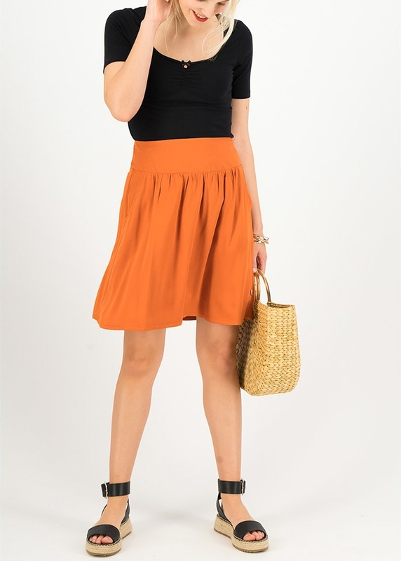 Pomarańczowa spódnica blutsgeschwister mini w stylu casual