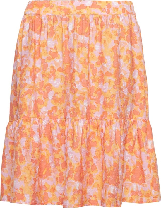 Pomarańczowa spódnica Moss Copenhagen mini w stylu casual