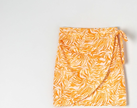 Pomarańczowa spódnica Sinsay