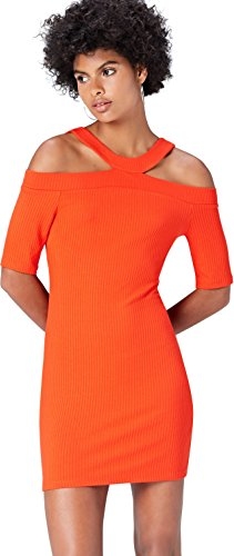 Pomarańczowa sukienka amazon.de w stylu casual mini