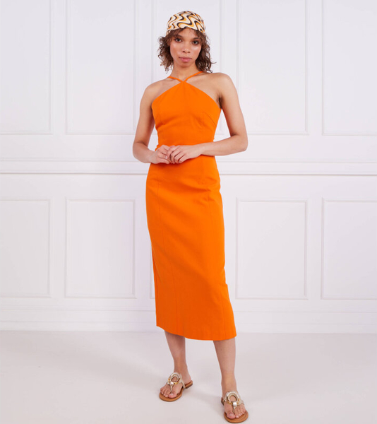 Pomarańczowa sukienka Beatrice B z bawełny