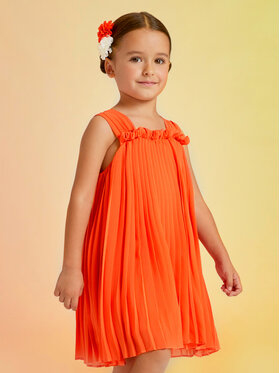 Pomarańczowa sukienka dziewczęca Abel & Lula