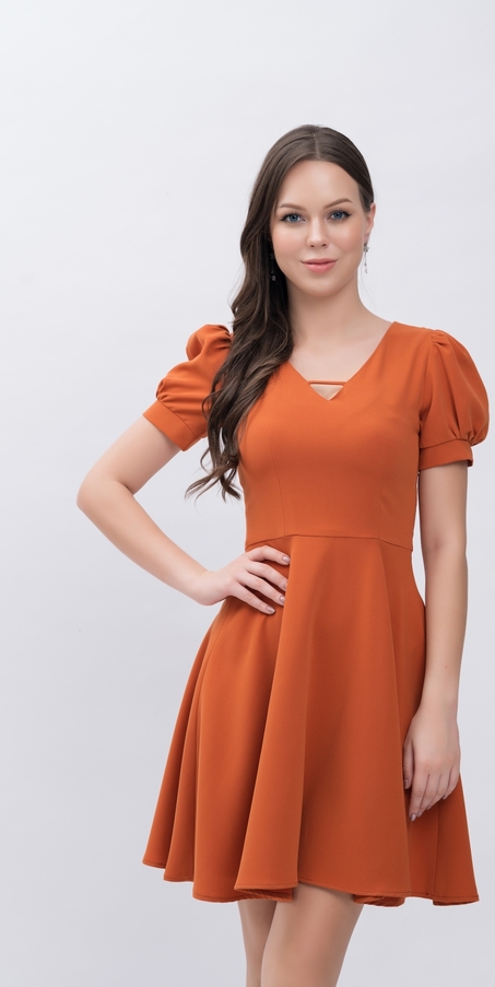 Pomarańczowa sukienka Justmelove mini