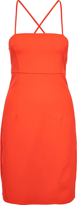 Pomarańczowa sukienka Only na ramiączkach mini