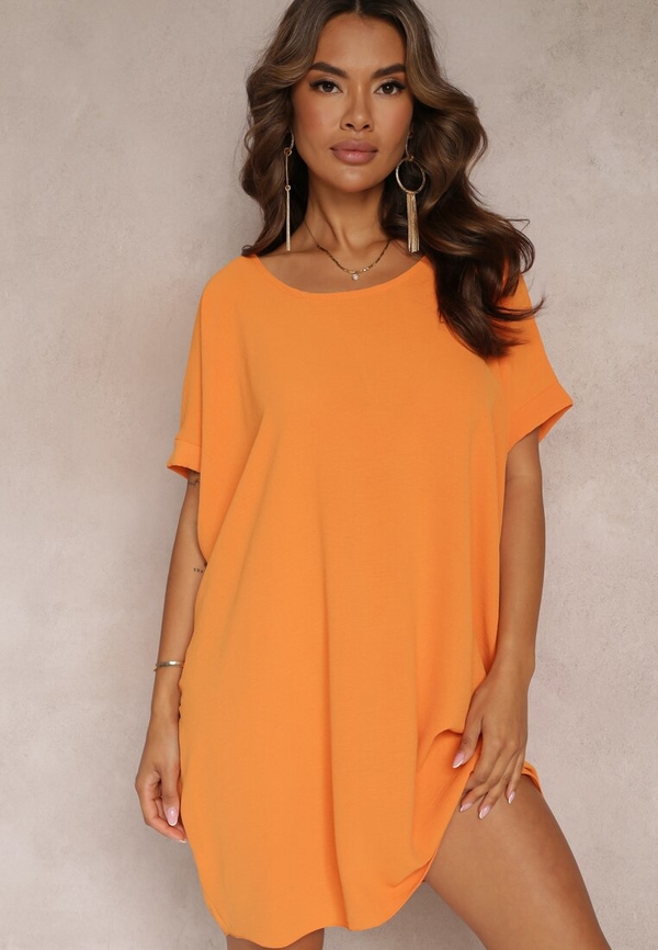 Pomarańczowa sukienka Renee oversize mini