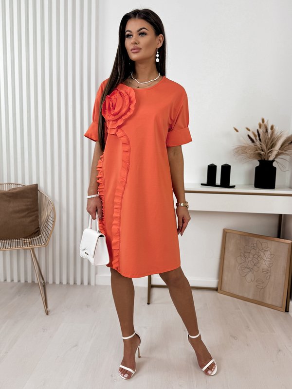 Pomarańczowa sukienka Ubra