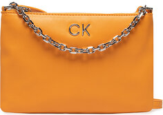Pomarańczowa torebka Calvin Klein matowa na ramię