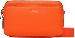 Pomarańczowa torebka Calvin Klein na ramię matowa