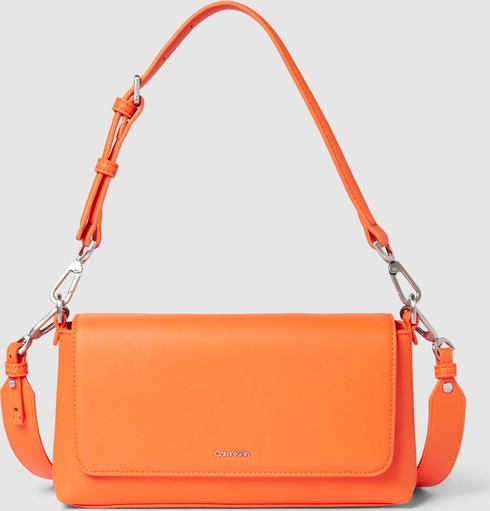 Pomarańczowa torebka Calvin Klein w stylu casual na ramię