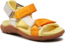 Pomarańczowe buty dziecięce letnie Camper na rzepy