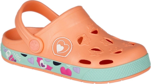 Pomarańczowe buty dziecięce letnie Coqui dla dziewczynek