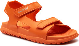 Pomarańczowe buty dziecięce letnie Geox