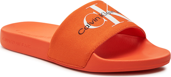 Pomarańczowe buty letnie męskie Calvin Klein