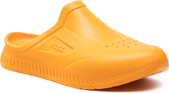 Pomarańczowe buty letnie męskie Hugo Boss w sportowym stylu