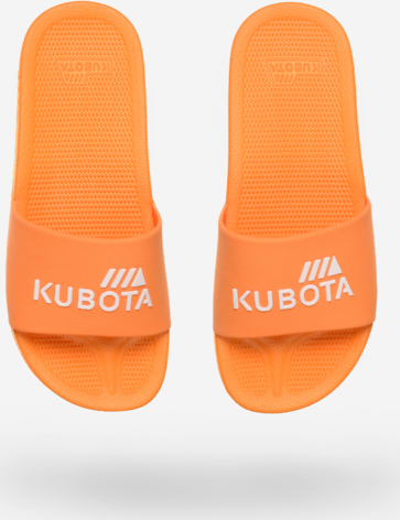Pomarańczowe buty letnie męskie Kubota w sportowym stylu