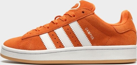 Pomarańczowe buty sportowe Adidas z płaską podeszwą