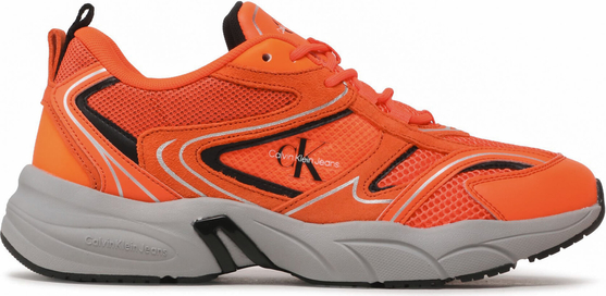 Pomarańczowe buty sportowe Calvin Klein w sportowym stylu