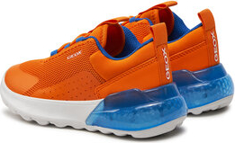 Pomarańczowe buty sportowe dziecięce Geox na rzepy
