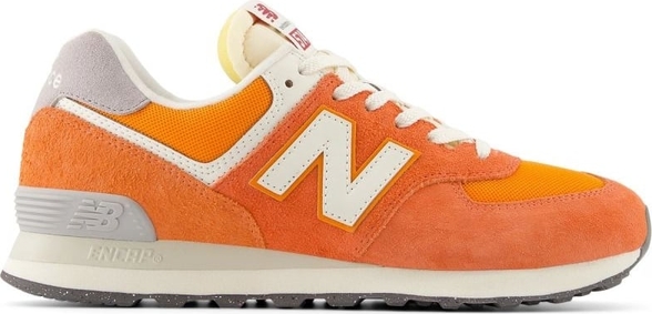 Pomarańczowe buty sportowe New Balance sznurowane