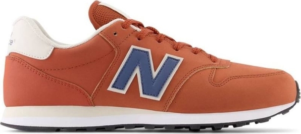Pomarańczowe buty sportowe New Balance w sportowym stylu sznurowane