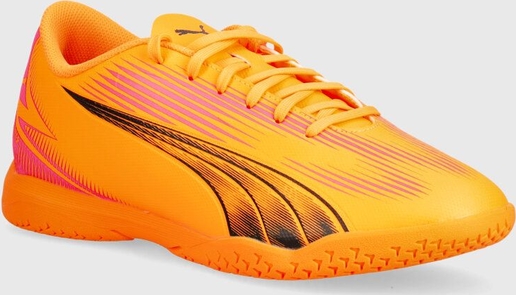 Pomarańczowe buty sportowe Puma sznurowane
