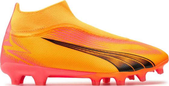 Pomarańczowe buty sportowe Puma sznurowane w sportowym stylu