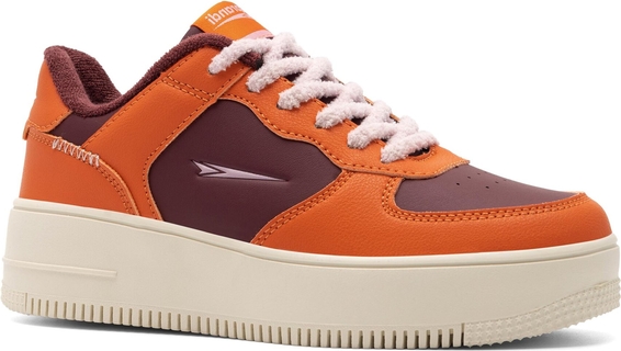Pomarańczowe buty sportowe Sprandi w sportowym stylu na platformie