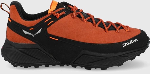 Pomarańczowe buty trekkingowe Salewa