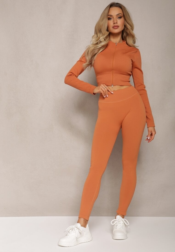 Pomarańczowe legginsy Renee