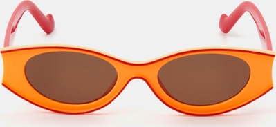 Pomarańczowe okulary damskie Sinsay