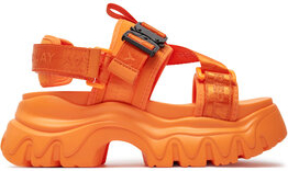Pomarańczowe sandały Replay na platformie w stylu casual