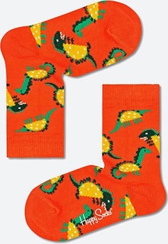 Pomarańczowe skarpetki Happy Socks dla dziewczynek