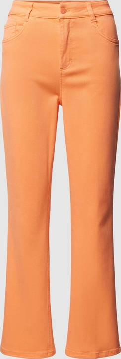Pomarańczowe spodnie comma, z bawełny