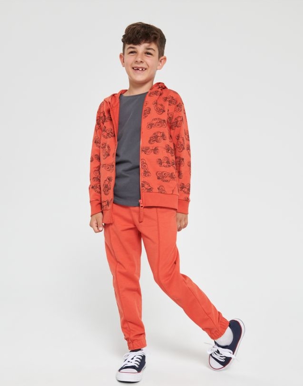 Pomarańczowe spodnie dziecięce Sinsay dla chłopców