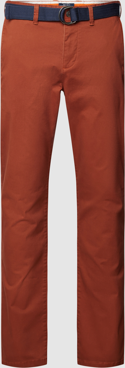 Pomarańczowe spodnie McNeal z bawełny w stylu casual