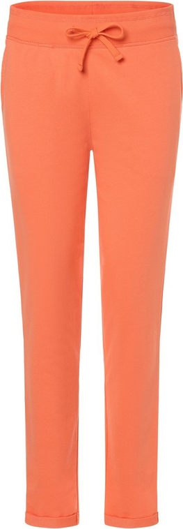 Pomarańczowe spodnie sportowe Marie Lund z bawełny