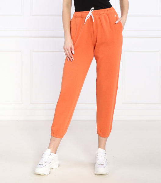 Pomarańczowe spodnie sportowe POLO RALPH LAUREN w sportowym stylu