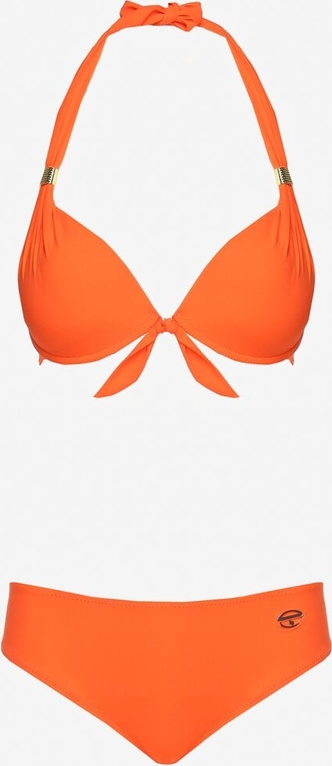 Pomarańczowy strój kąpielowy born2be w młodzieżowym stylu