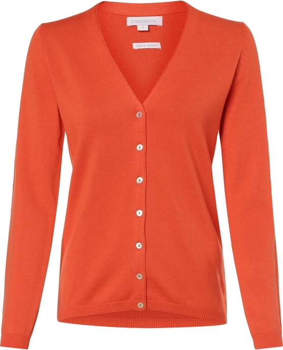 Pomarańczowy sweter brookshire w stylu klasycznym