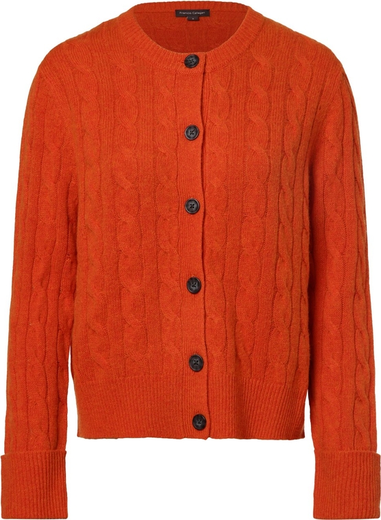 Pomarańczowy sweter Franco Callegari w stylu klasycznym