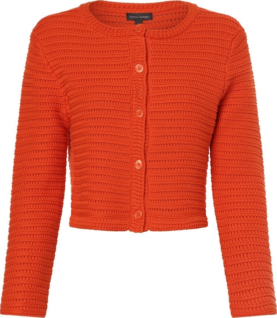 Pomarańczowy sweter Franco Callegari z bawełny w stylu casual