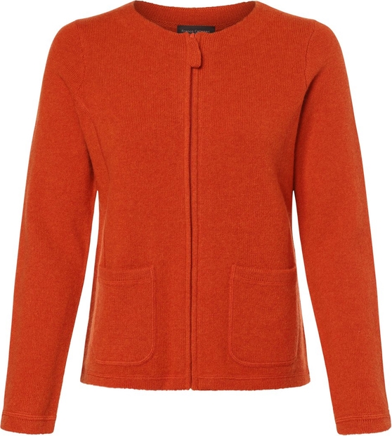 Pomarańczowy sweter Franco Callegari z wełny